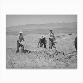 Untitled Photo, Possibly Related To Members Of The Fsa (Farm Security Administration) Cooperative Ditcher Canvas Print