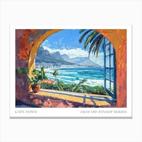 Cape Town From The Window Series Poster Painting 4 Canvas Print