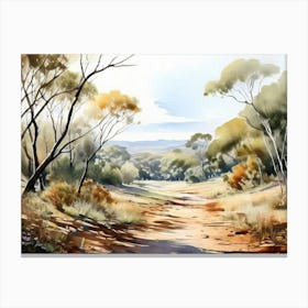 Australian Landscape Painting Canvas Print