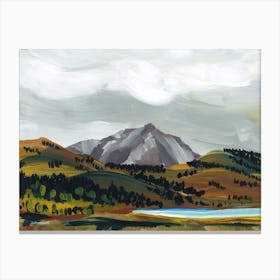 Yellowstone Mountain Landscape Canvas Print