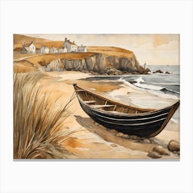 European Coastal Painting (18) Canvas Print