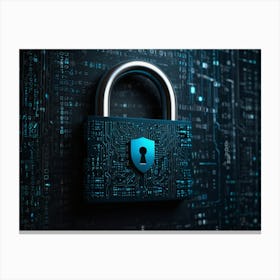 Cyber Security Stock Videos & Royalty-Free Footage Canvas Print