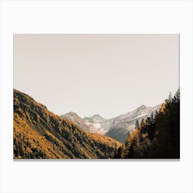 Autumn Mountain Range Canvas Print