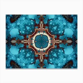 Abstract Mandala Eclipse Of The Sun 4 Canvas Print