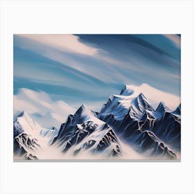 Snowy Mountains 5 Canvas Print