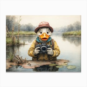 Duck Photographer 1 Canvas Print