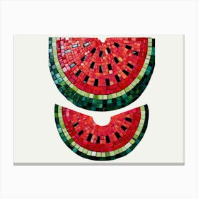 Mosaic Watermelon Canvas Print