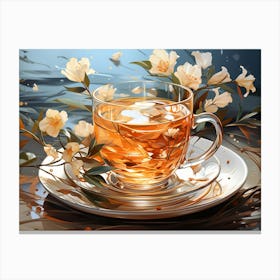 Tea In A Cup Canvas Print