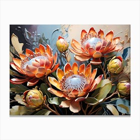 Vintage Proteas Canvas Print