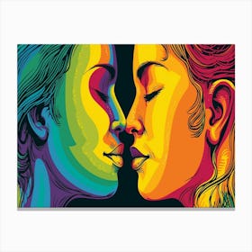 Rainbow Kiss 9 Canvas Print