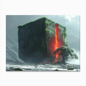 Lava painting Canvas Print