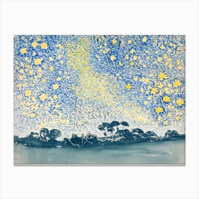 Landscape With Stars, Henri Edmond Cross Canvas Print