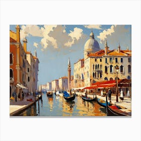 Venice Canal Canvas Print