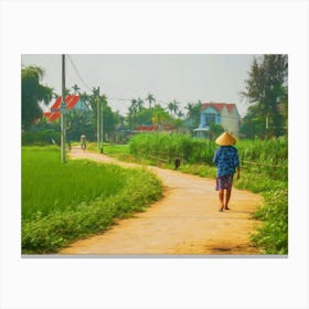 Rural Community Vietnam Canvas Print