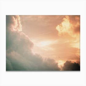 Warm Summer Clouds Canvas Print