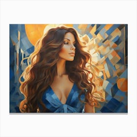 Woman In The Sun 2 Canvas Print