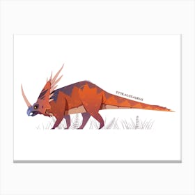 Styracosaurus Dinosaur Canvas Print