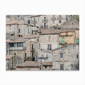 Old Buildings In An Ancient Village In Italy Canvas Print