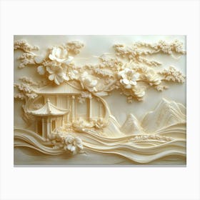 Beautiful 3d Relief Canvas Print