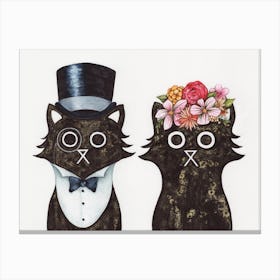 Lord Lady Cat Canvas Print