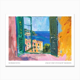 Sorrento From The Window Series Poster Painting 3 Canvas Print