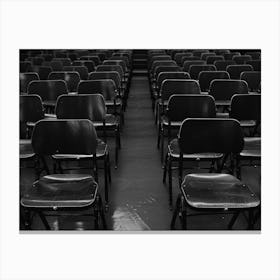 Empty Chairs In The Auditorium 1 Canvas Print