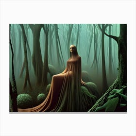 Waiting In The Woods Canvas Print