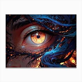 Eye Of A Woman Canvas Print