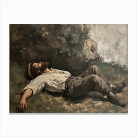 Contemporary Artwork Inspired By Gustave Courbet 4 Canvas Print