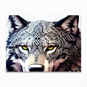 Wolf Painting 30 Canvas Print