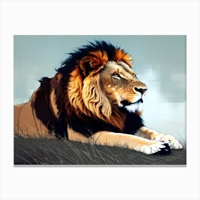 Lion Painting 58 Canvas Print