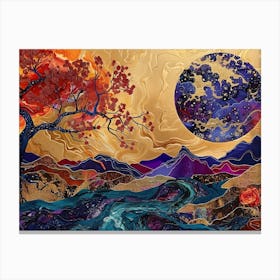 Moon In The Sky Canvas Print