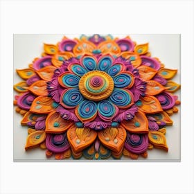 Quilling Flower 1 Canvas Print