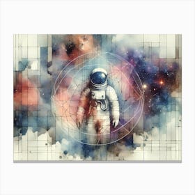Abstract Of An Astronaut Canvas Print