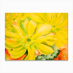 Georgia O'Keeffe- Yellow Cactus, 1935 Canvas Print