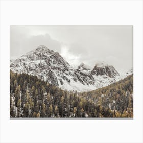 Rugged Mountain Range Canvas Print