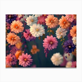 Flowers Wallpaper 12 Canvas Print