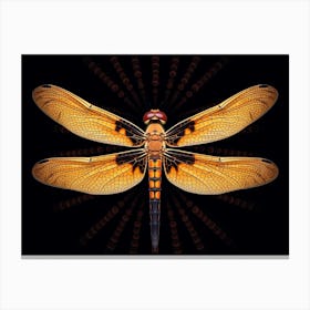Dragonfly Halloween Pennat Celithemis 6 Canvas Print
