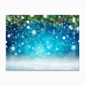 Screen Frame Glow Garland Holiday Bright Snowflake Space Festive Beautiful Light Closeup (29) Canvas Print