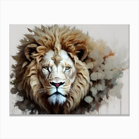 Lion Head Painting 2 Canvas Print