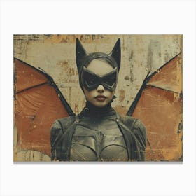 Absurd Bestiary: From Minimalism to Political Satire.Batgirl Canvas Print