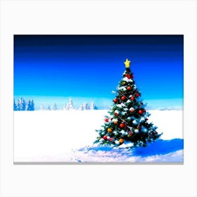 Anime Pastel Dream Christmas Tree On North Pole 2 Canvas Print