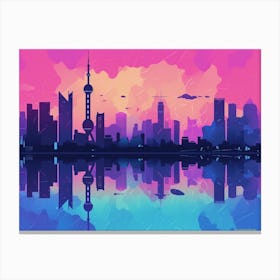 Hangzhou Skyline Canvas Print