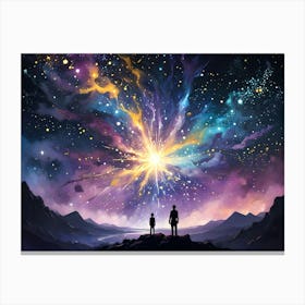 Explosion of Space Canvas Print