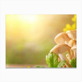 Mushroom in the Sun Canvas Print