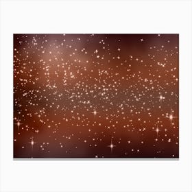 Light Brown Tone Shining Star Background Canvas Print