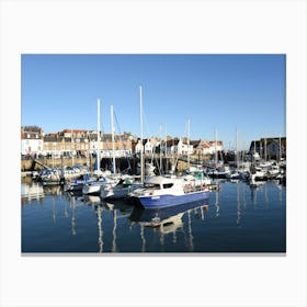 ships in Anstruther harbour, Fife Canvas Print