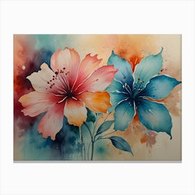 Hibiscus Flowers Canvas Print