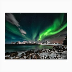 Aurora Borealis Photo Canvas Print