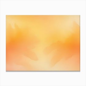 Abstract Image Of A Soft, Blurred Background With A Warm, Orange Glow Canvas Print